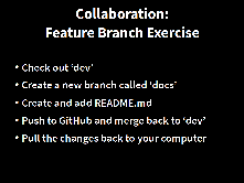 GitHub branches exercise