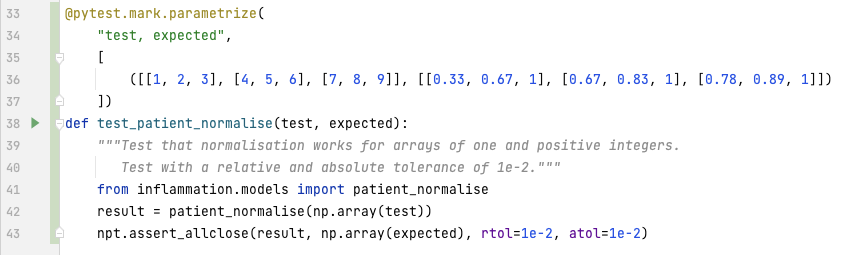 Running a single test in PyCharm